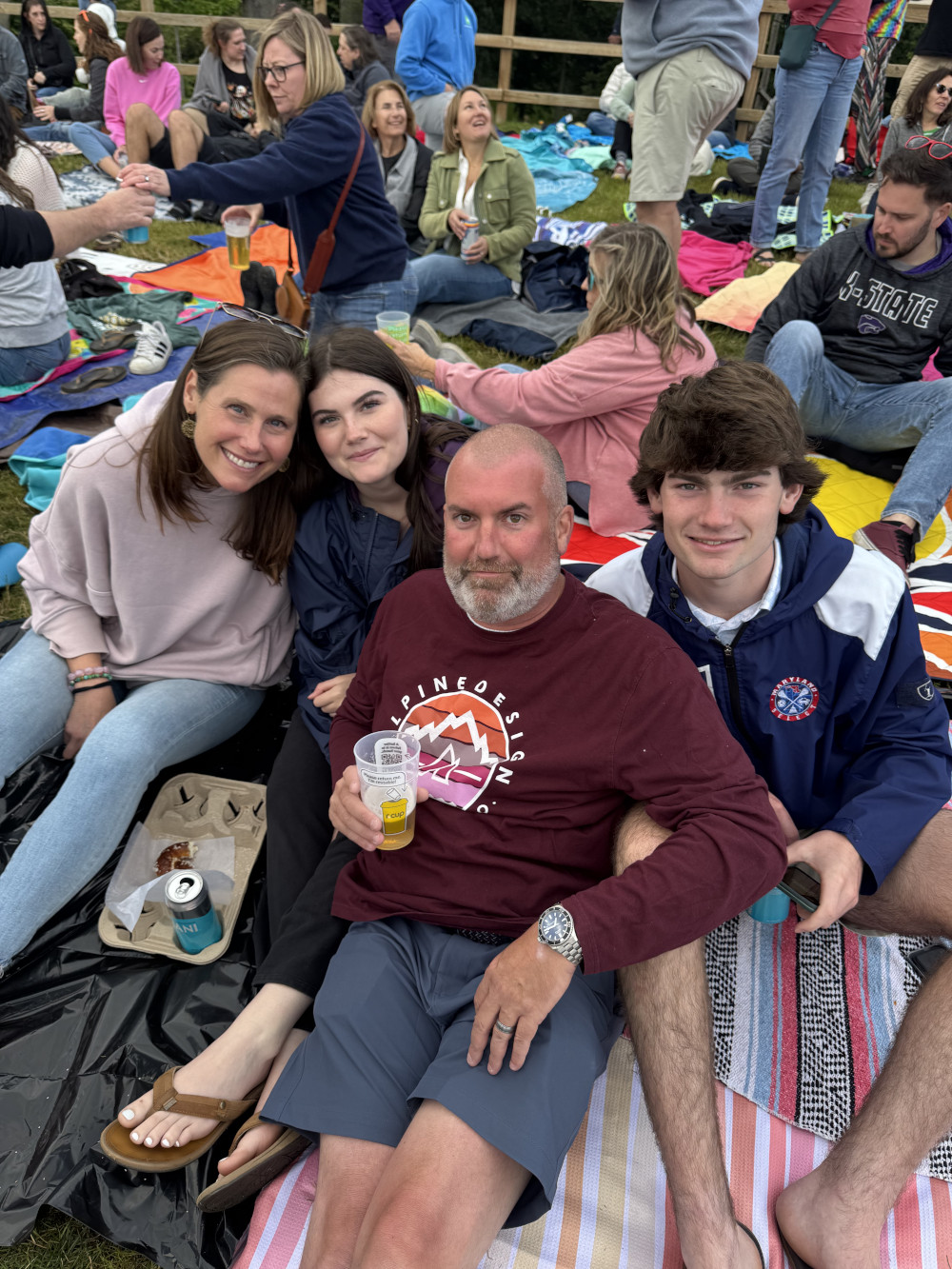 Family picnic photo
